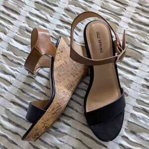 Cork Wedge Heels - Call it Spring